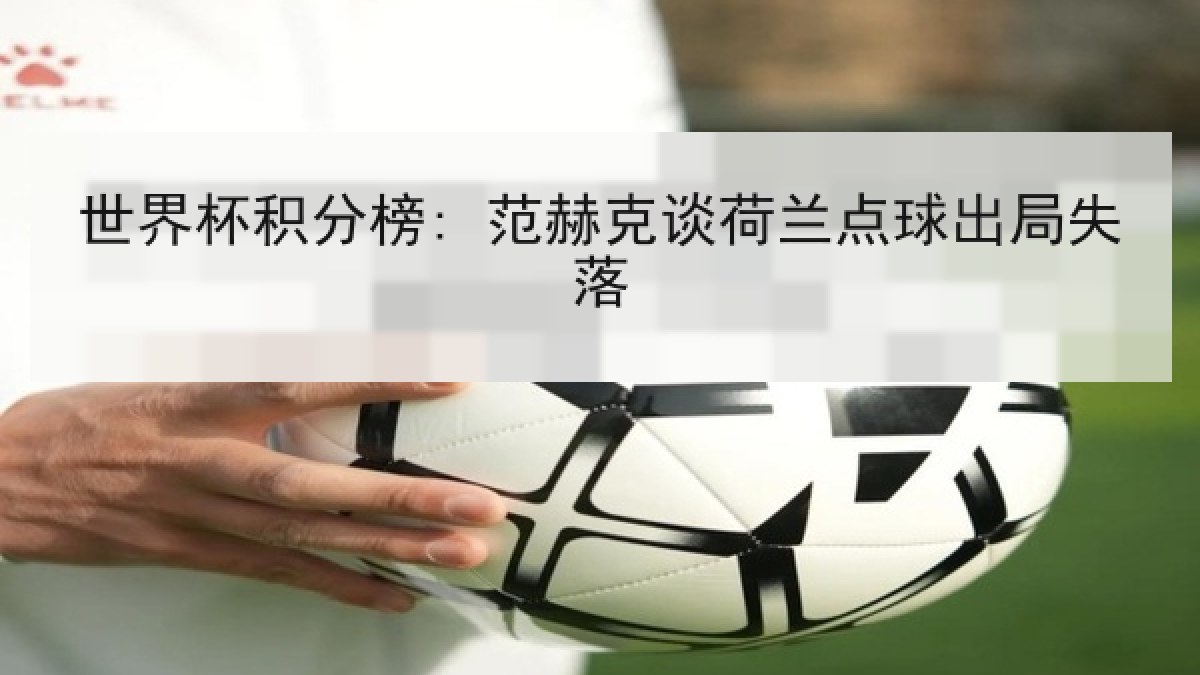 世界杯积分榜: 范赫克谈荷兰点球出局失落